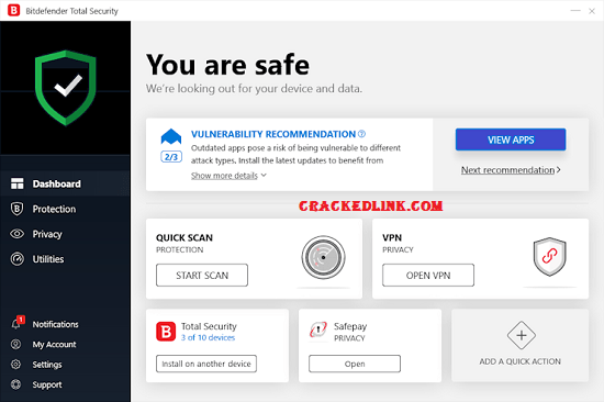 Bitdefender Total Security 2022 Crack With Activation Code Full Free
