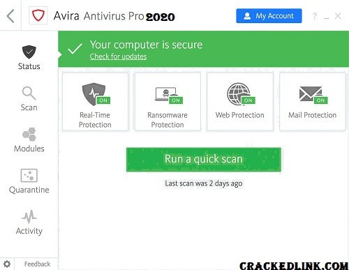 Avira Antivirus Pro 2021 Crack With License Key [Latest] Download