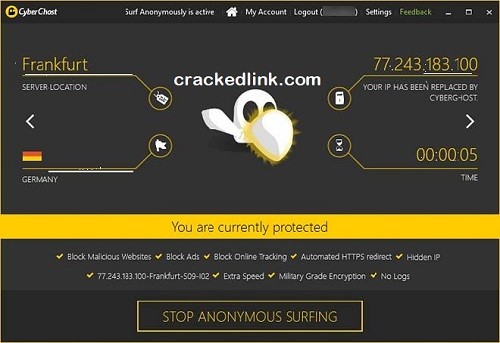 Cyberghost VPN 8.2.4 Crack Plus Activation Key Free Download