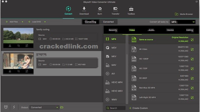iSkysoft Video Converter Ultimate 11.7.4.1 Crack With Registration Code Free